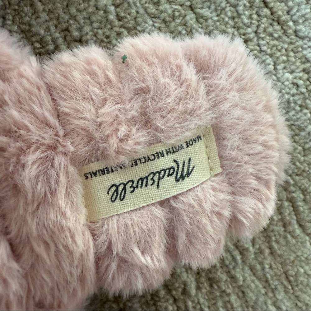 Madewell • Quilted Scuff Slippers in Recycled Faux Fur Size 6. like new - Picture 4 of 13